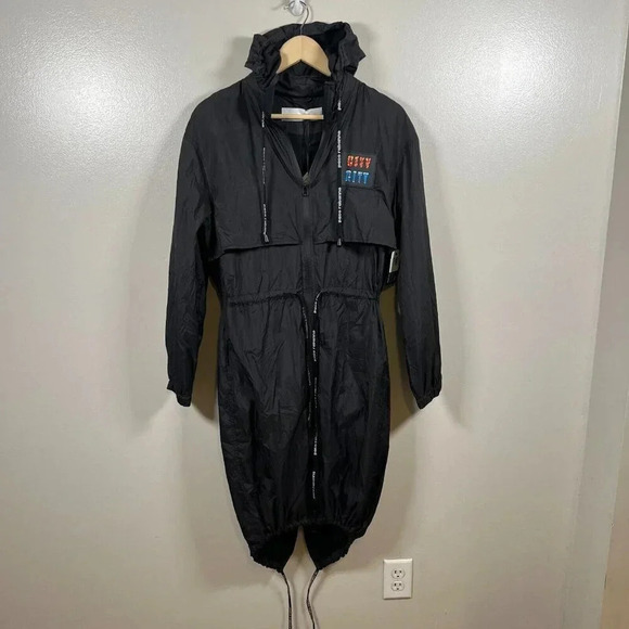 Paco Rabanne Tsunehisa Kimura Shell Parka Jacket Size Small Black Lightweight